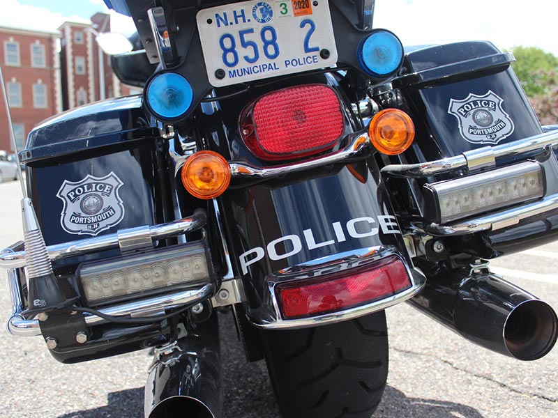 Rear of a Police Motorcycle