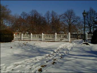 The Formal Garden In Winter at Prescott Park