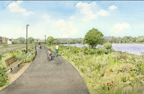 Rendering of the trail