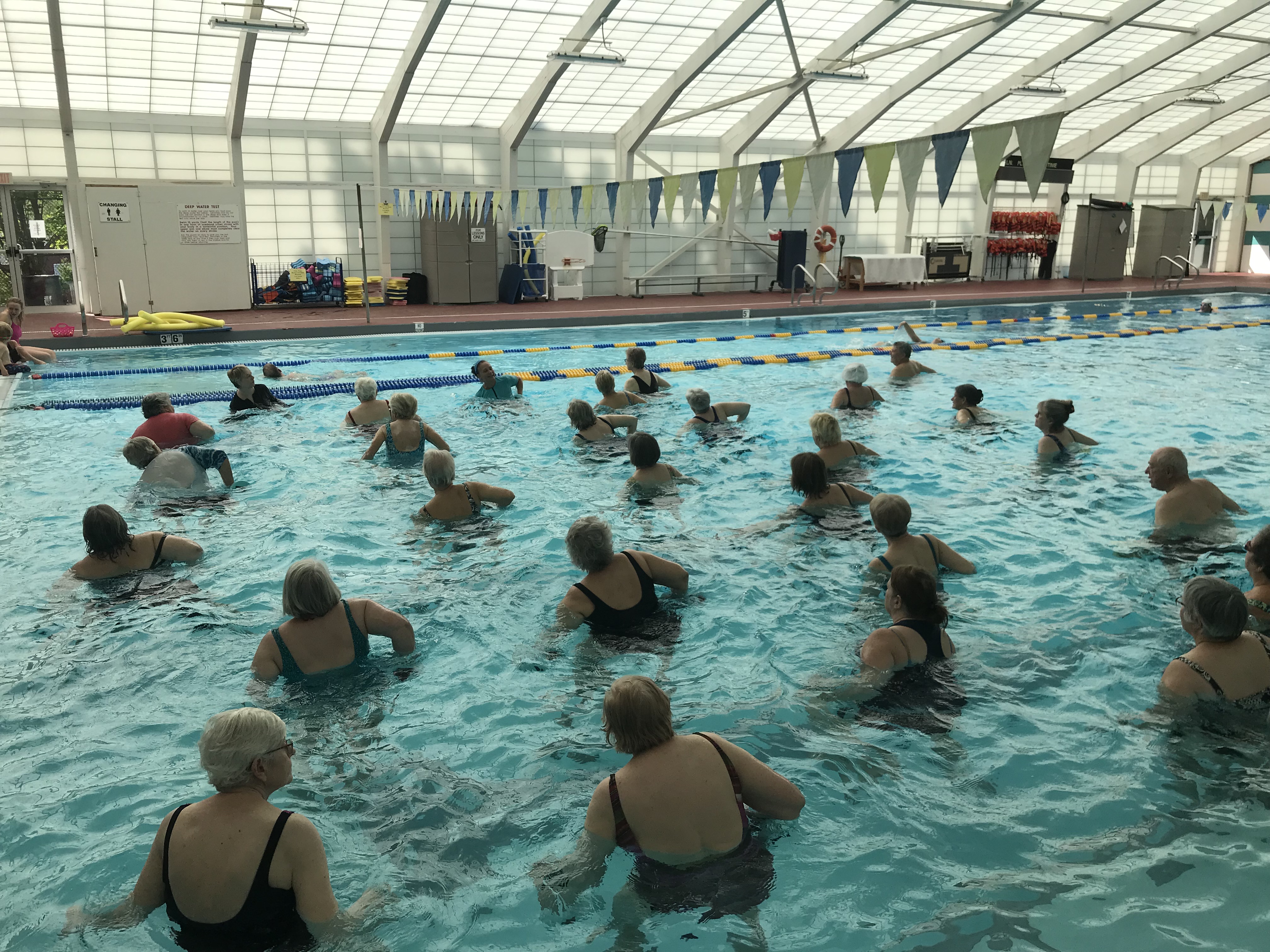 Aqua fitness class at the Indoor Pool