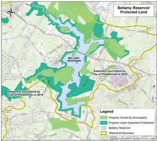 Bellamy Reservoir protected land