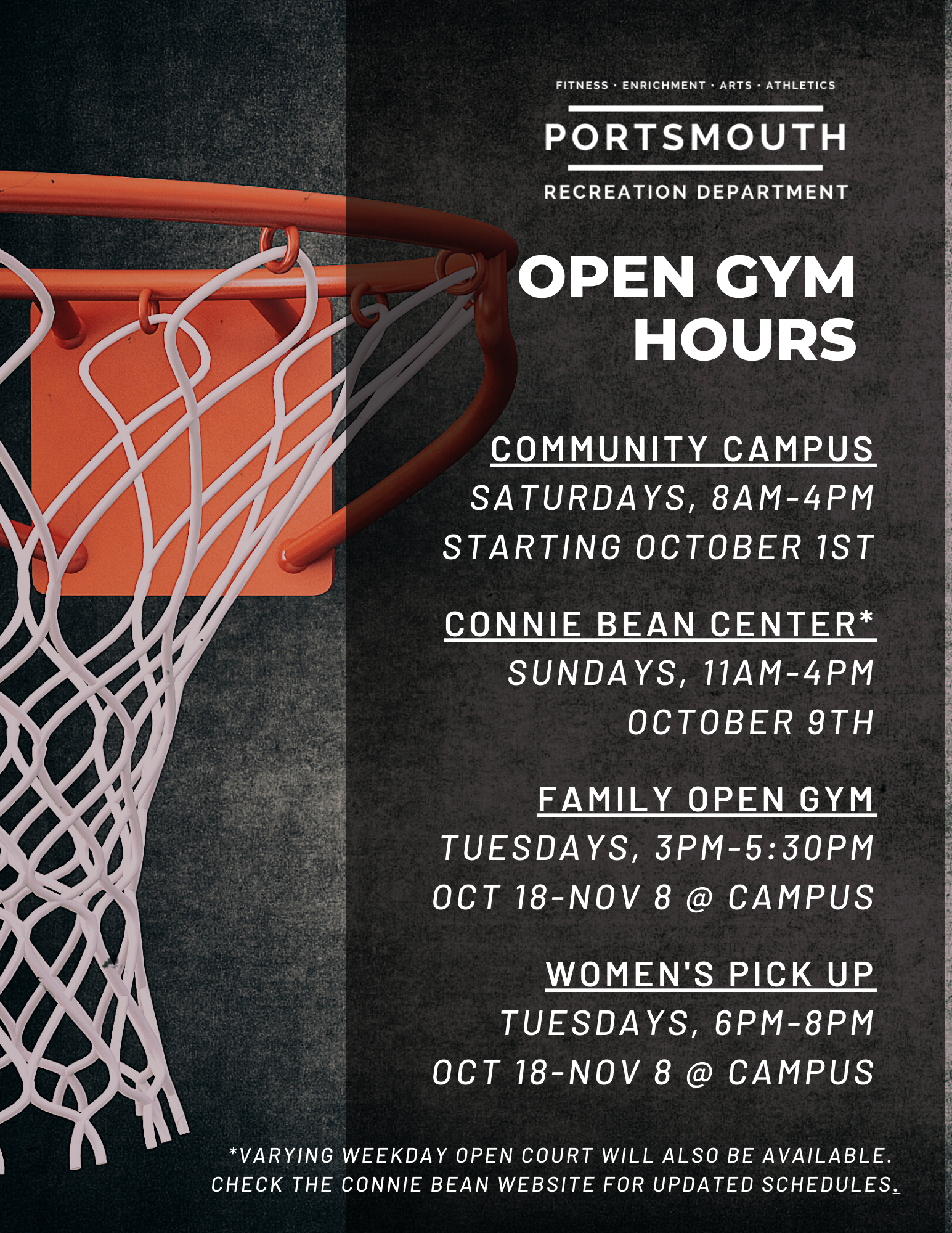 Open Gym times 