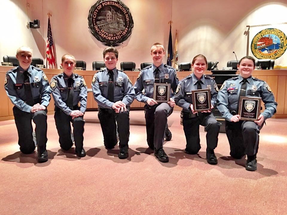 Award ceremony for Police Explorers