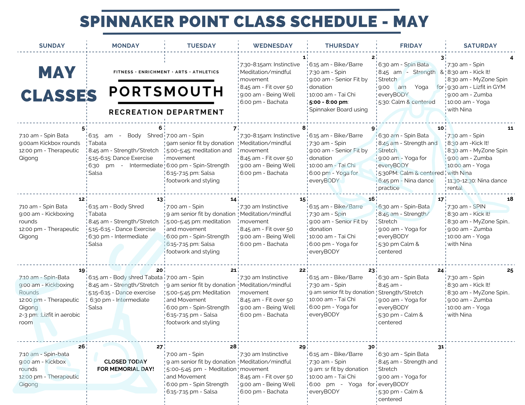 spin may class schedule