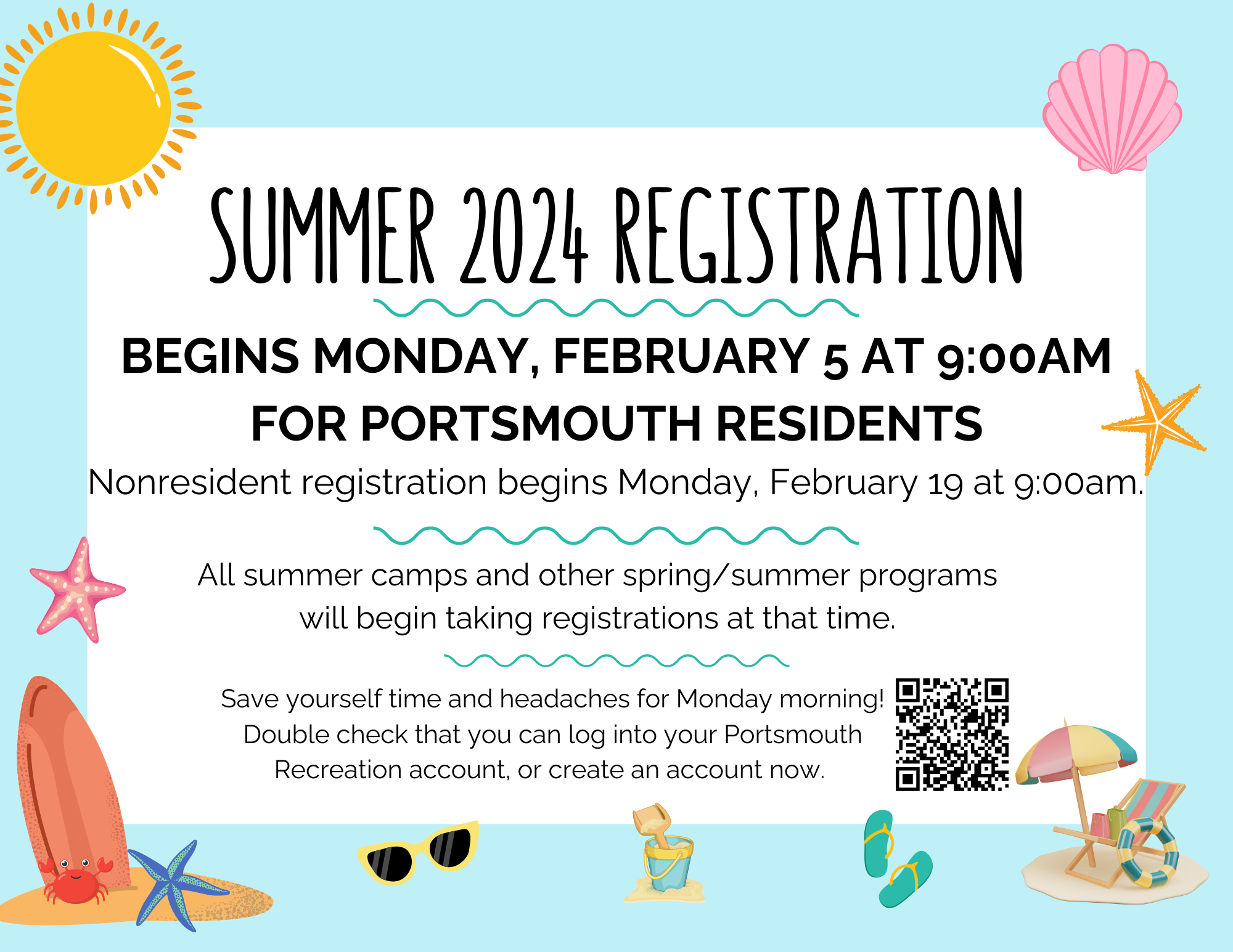 Summer registration graphic