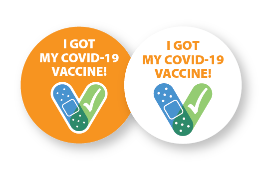covid 19 vaccine sticker