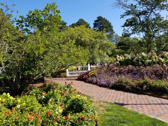 Prescott Park formal garden.