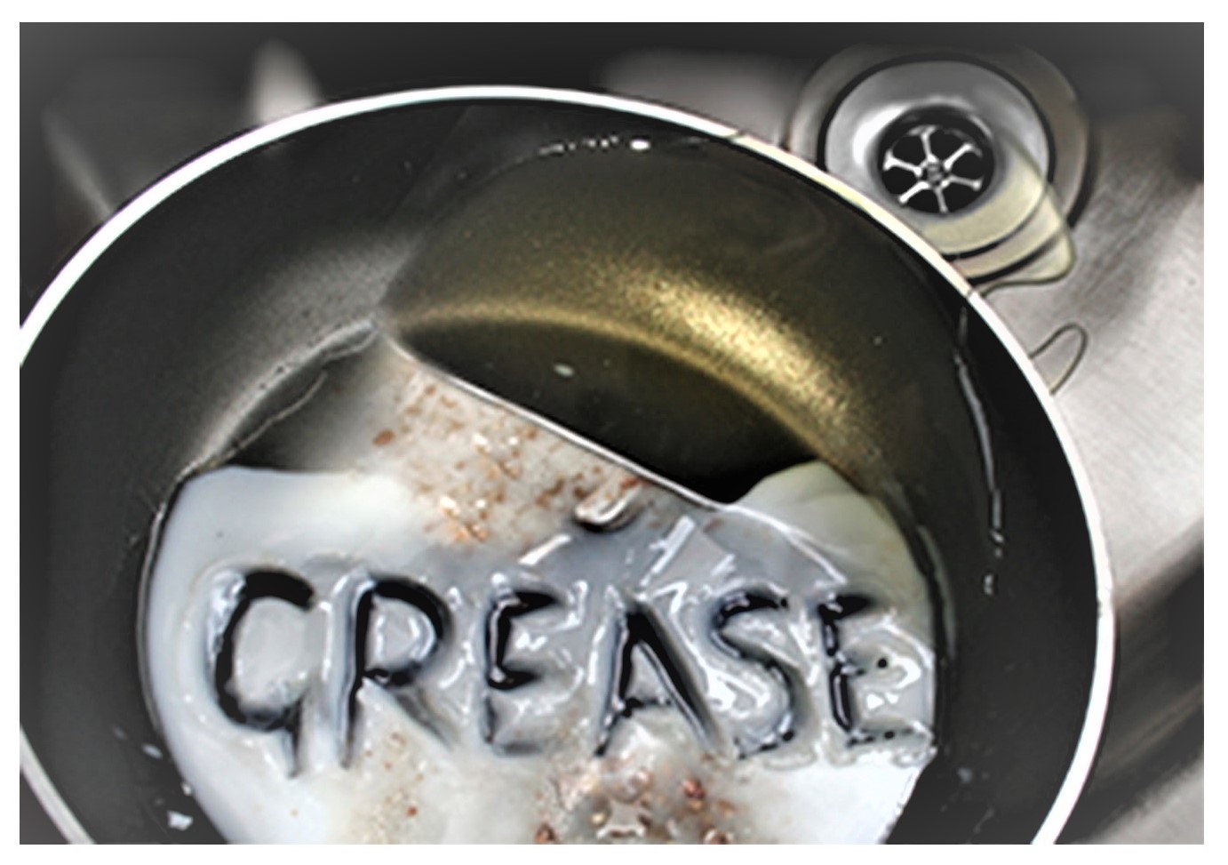 grease in a pan