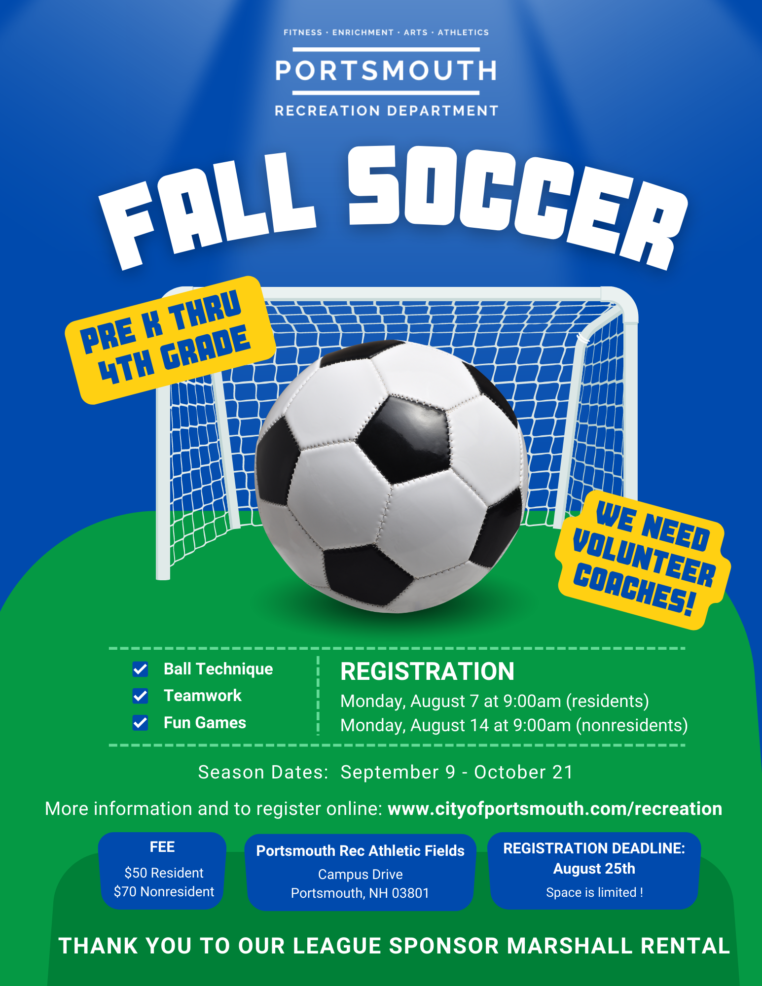 Fall Programs City of Portsmouth