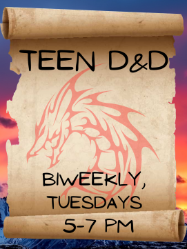 Teen D&D -- link to calendar