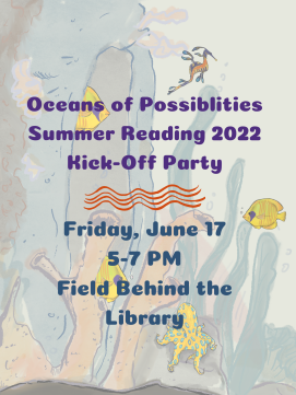 Summer Reading Program Kick off Poster -- link to caeldnar