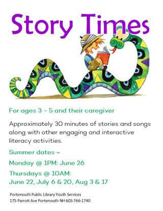 Story Times flyer