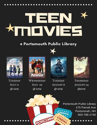 Teen Movies Sumer 2017 flyer