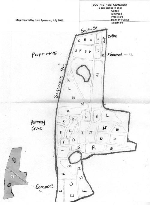 Portsmouth South Street Cemetery map