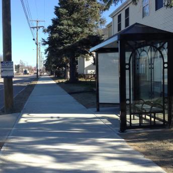 Gosling Road Bicycle and Pedestrian Improvements with Bus Shelter