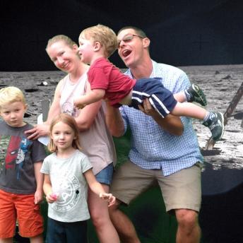 Family on the Moon