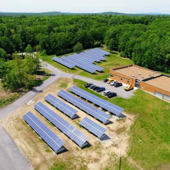 Solar array at Madbury Water Treatment Plant
