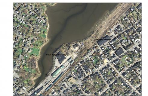 Aerial Map of 105 Bartlett St Area