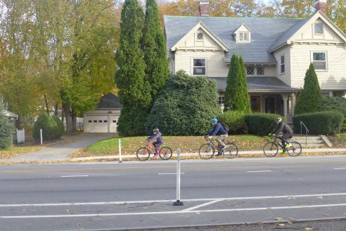 Bicyclists on Middle Street