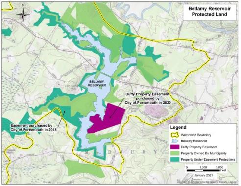 Duffy Easement in Bellamy Reservoir watershed