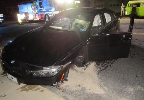 Photo of Hussey's Vehicle Post-Accident