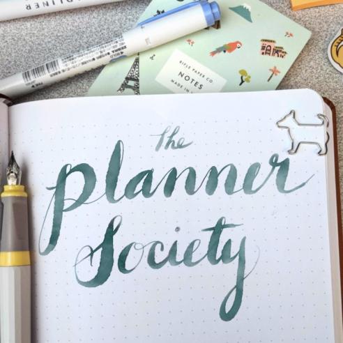 The Planner Society Journal Planner Pens Notecard