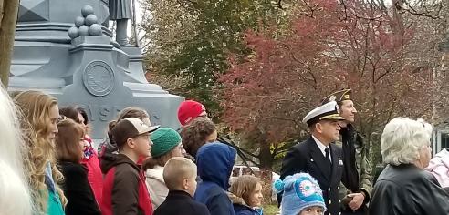Veterans Day ceremony at Goodwin Park