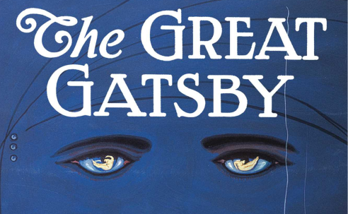 THe Great Gatsby Blue eyes on a blue background